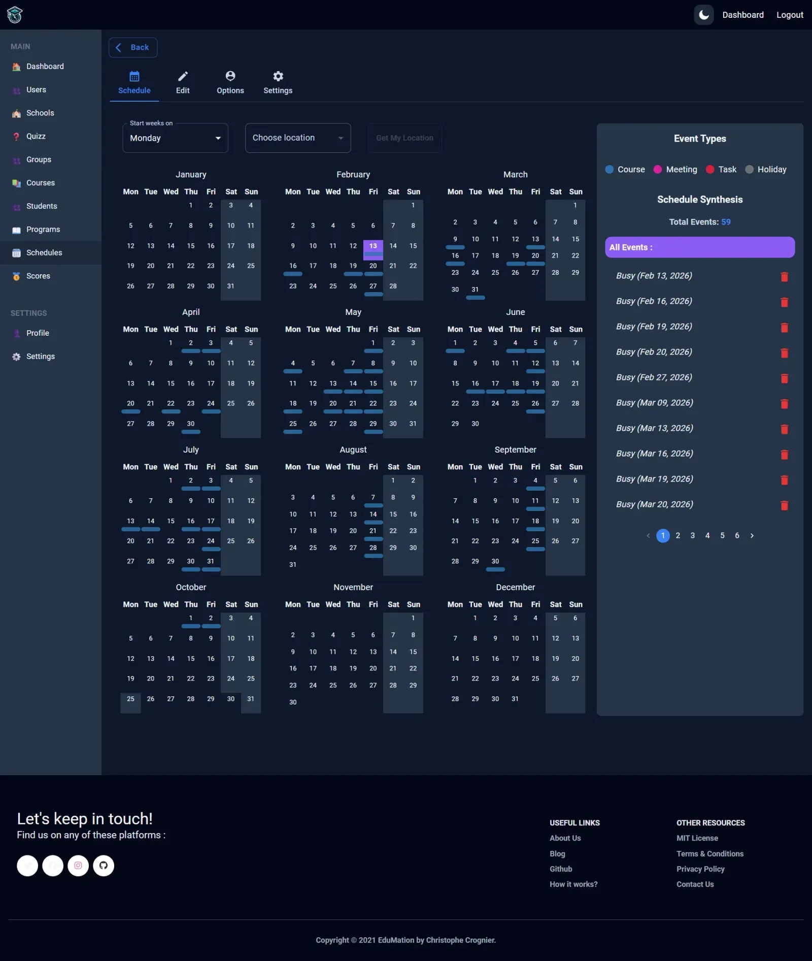 Real-Time Calendar Sync